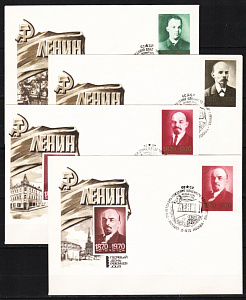 СССР, 1970, №3879-86, 100 лет со дня рождения В Ленин, 8 КПД